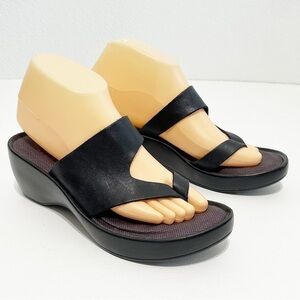 Eastland Woman Active Memory Foam Black Sandal Shoe Size 7M